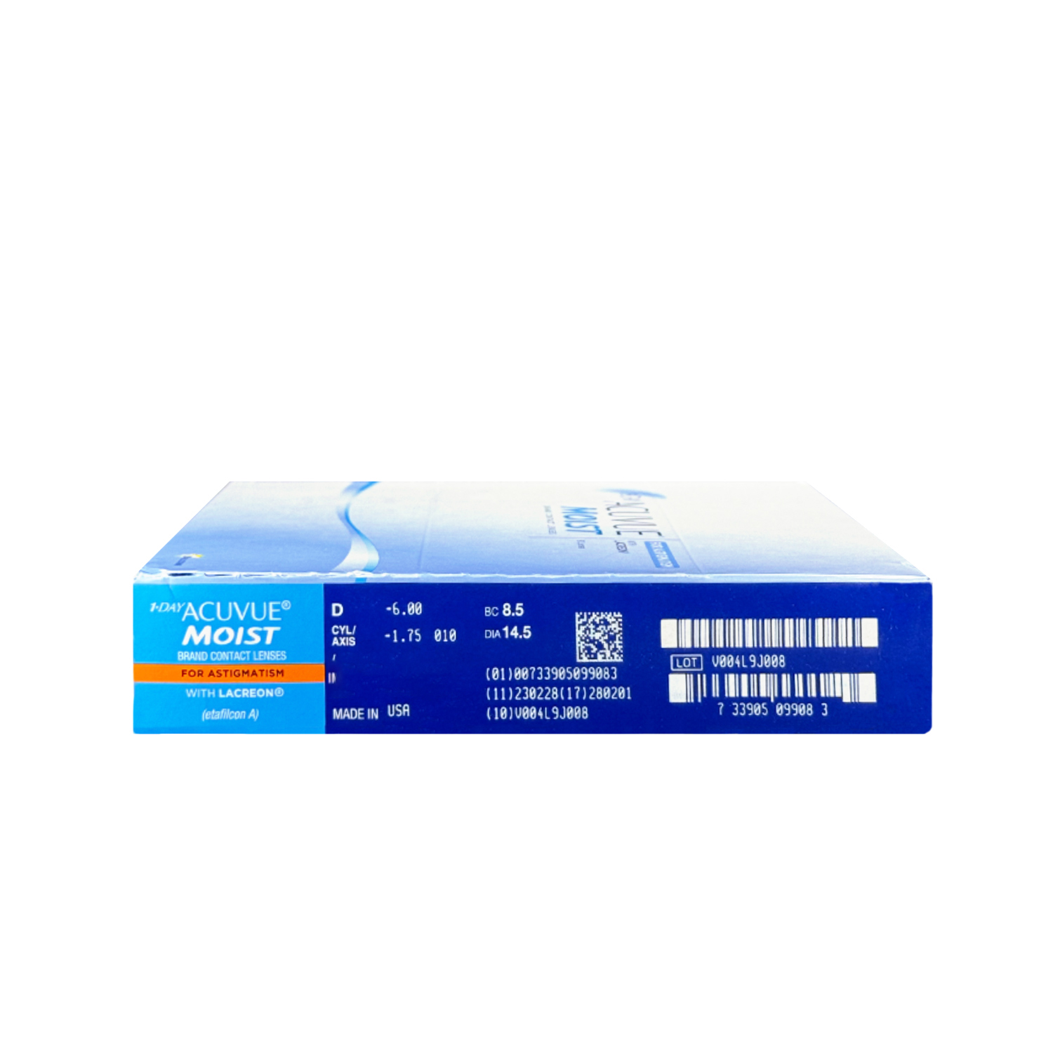 1-Day Acuvue Moist for Astigmatism (90 Lentilles)